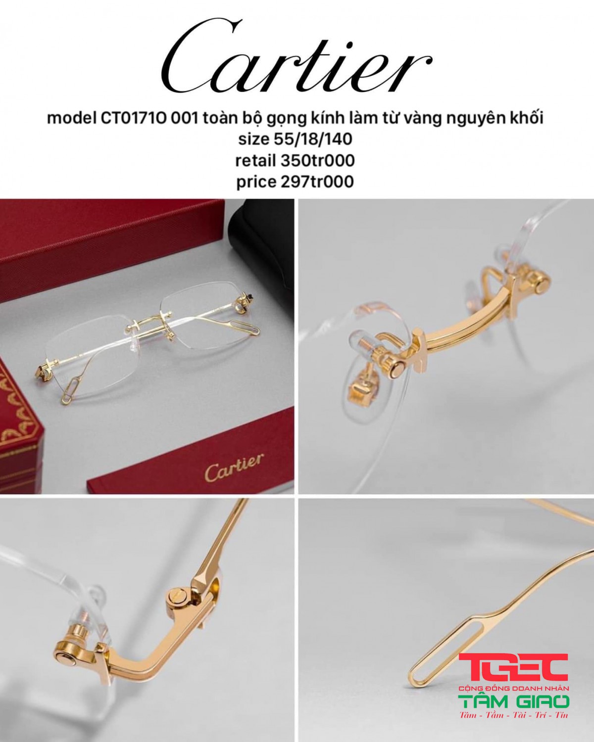 gong kinh cartier cao cap CT0171O 001
