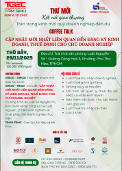 COFFEE TALK: THUẾ & ĐĂNG KÝ KINH DOANH CẬP NHẬT MỚI NHẤT - TUẦN 36