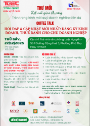 Coffee Talk: Giải mã "Tử huyệt" Thuế và Đăng ký kinh doanh cho chủ DN 2025 - Tuần 40