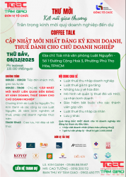 COFFEE TALK 06/12: NẮM CHẮC THUẾ – PHÁP LÝ DOANH NGHIỆP TRONG 90 PHÚT - TUẦN 37