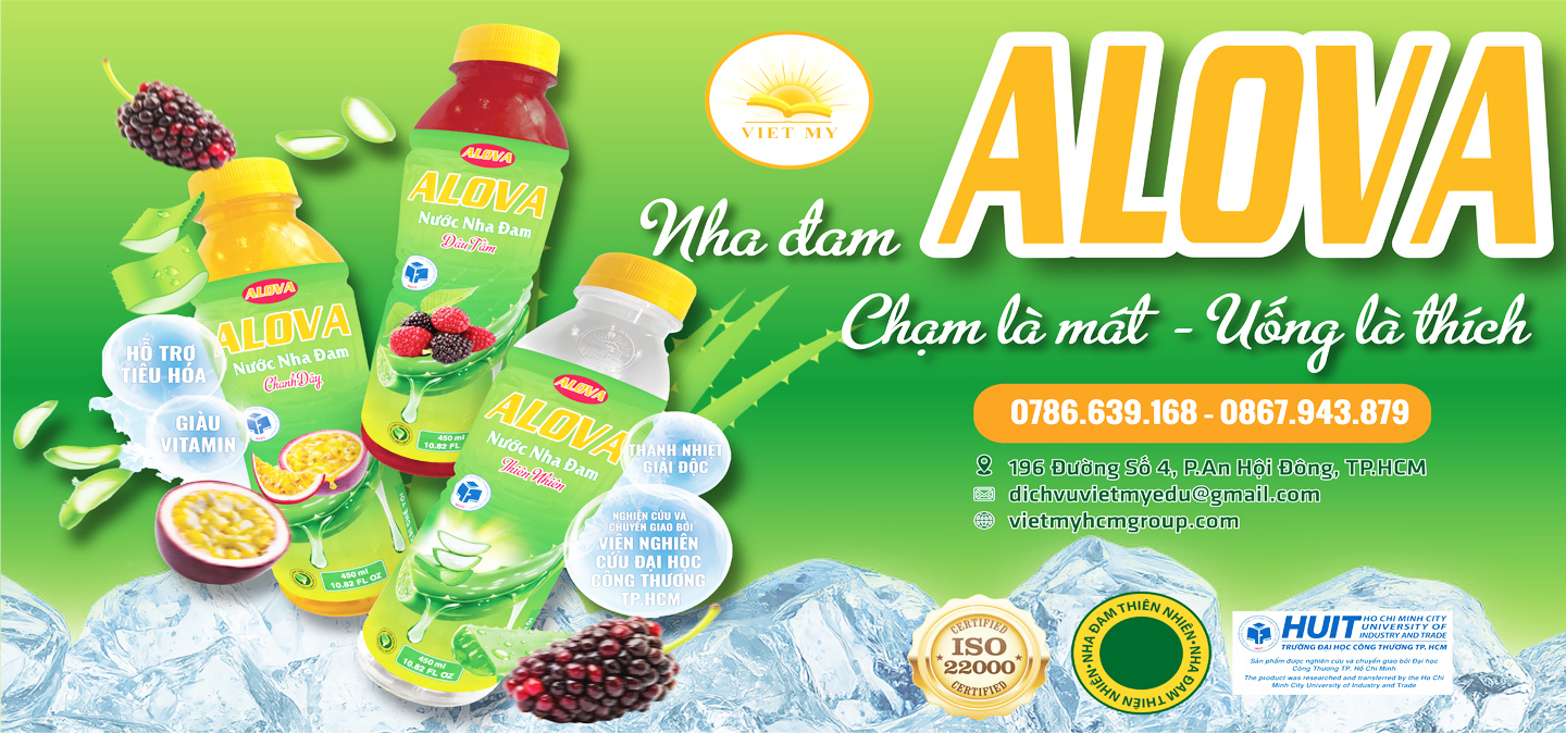 Nước nha đam ALOVA chính hãng - Sản phẩm của VIET MY HCM GROUP
